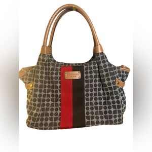 Kate Spade Black and Red Geometric Shoulder Bag